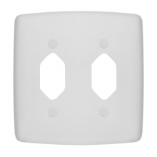 Placa para duas Tomadas Verticais 4x4 - Mônaco